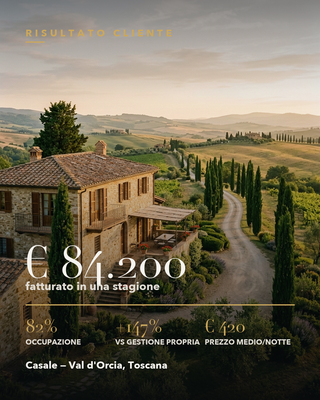 Casale in Val d'Orcia, Toscana